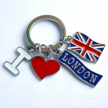 The Union Flag Metal Key Chain Custom Logo (A-11251)